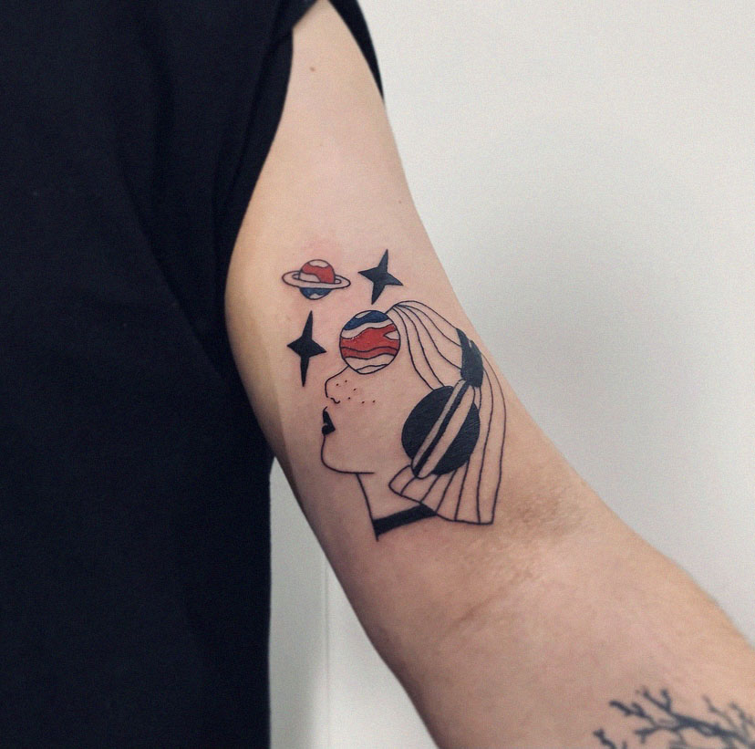 Portrét — linework